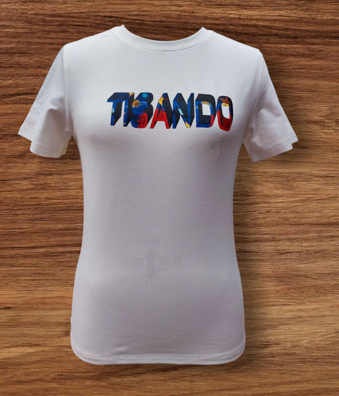 Women's Short Sleeve Printing Letter TISANDO 3D