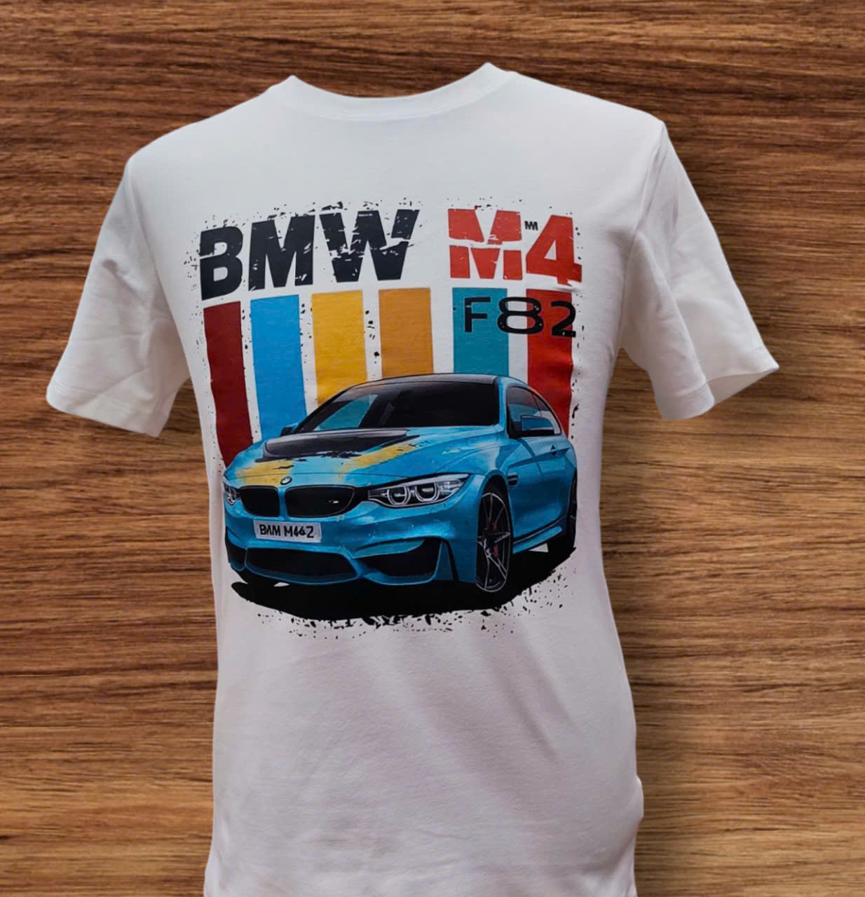 T-Shirt Nam ngắn tay hình in xe Auto BMW